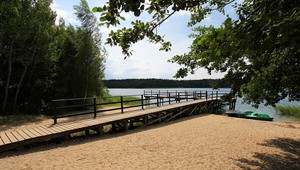 Bathing place at the Drewitzer lake