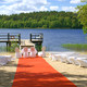 Wedding right by the lake