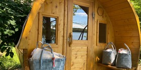 Sauna met toegang tot de zee